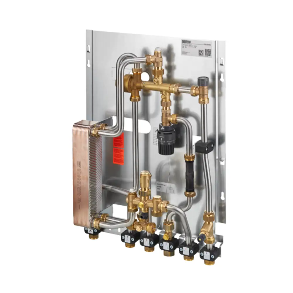 OVENTROP Wohnungsstation Regudis W-HTU Basic, Leistungsbereich 2, 15 l/min., Wärmeübertager kupfergelötet, 1340931